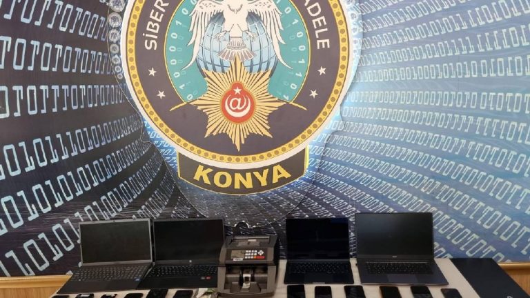 Konya merkezli dolandırıcılık operasyonuna karışan 8 şüpheli tutuklandı