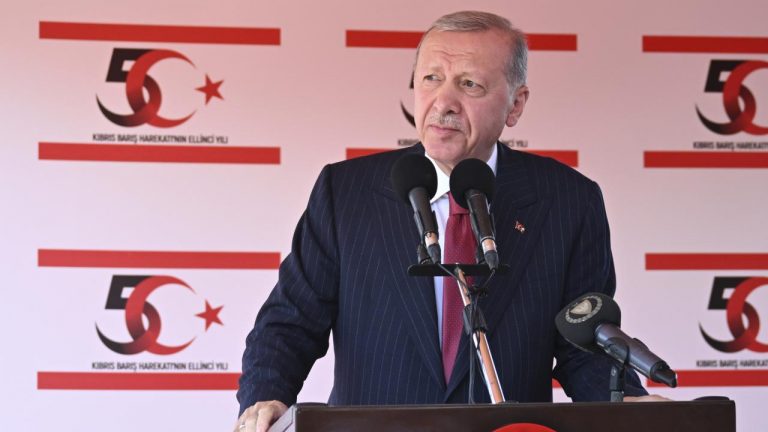 Cumhurbaşkanı Erdoğan: Ekmeğimizi, suyumuzu, geleceğimizi Kıbrıslı kardeşlerimizle paylaşmaya devam edeceğiz.