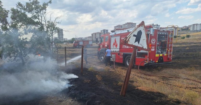 Sivas’ta yaylada çıkan yangın söndürüldü