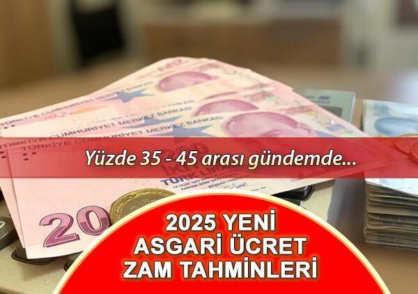 Asgari ücret artışı 2025 || Masada %25 ile %45 arasında 6 senaryo var! Asgari ücret ne kadar ve yüzde kaç artacak?