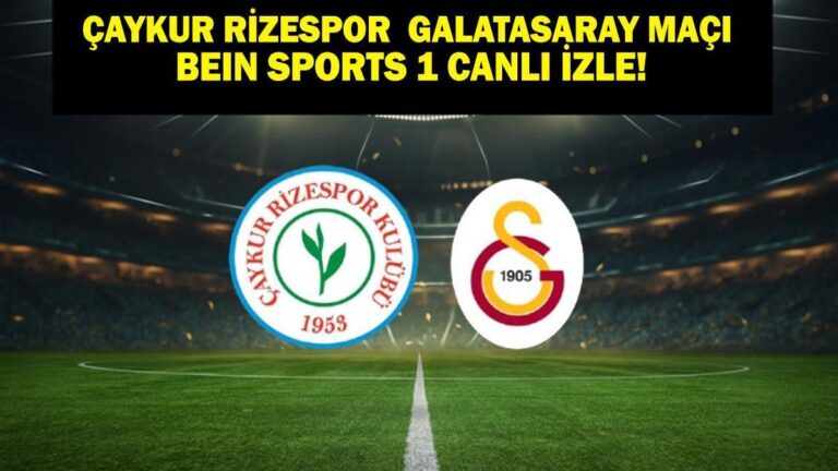 Parola olmadan Rizero Galatasaray maçını izleyin
