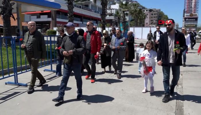 Samsun heyelanında hayatını kaybedenler anıldı