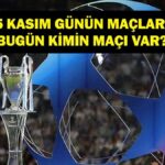 Bugün hangi oyunlar var? Ajax Galatasaray Şampiyonlar Ligi maçı hangi kanalda ve saat kaçta? İşte 5 Kasım’daki maçlar…
