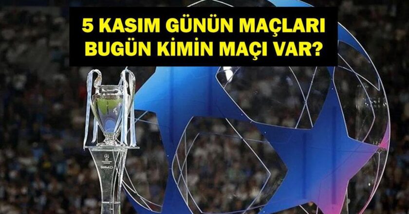 Bugün hangi oyunlar var? Ajax Galatasaray Şampiyonlar Ligi maçı hangi kanalda ve saat kaçta? İşte 5 Kasım’daki maçlar…