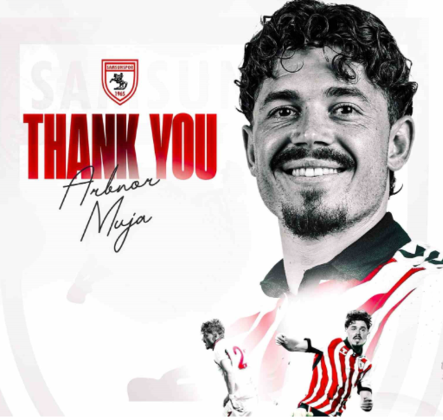 Samsunspor’da Muja ile yollar ayrıldı